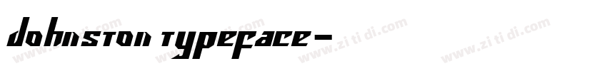 Johnston typeface字体转换